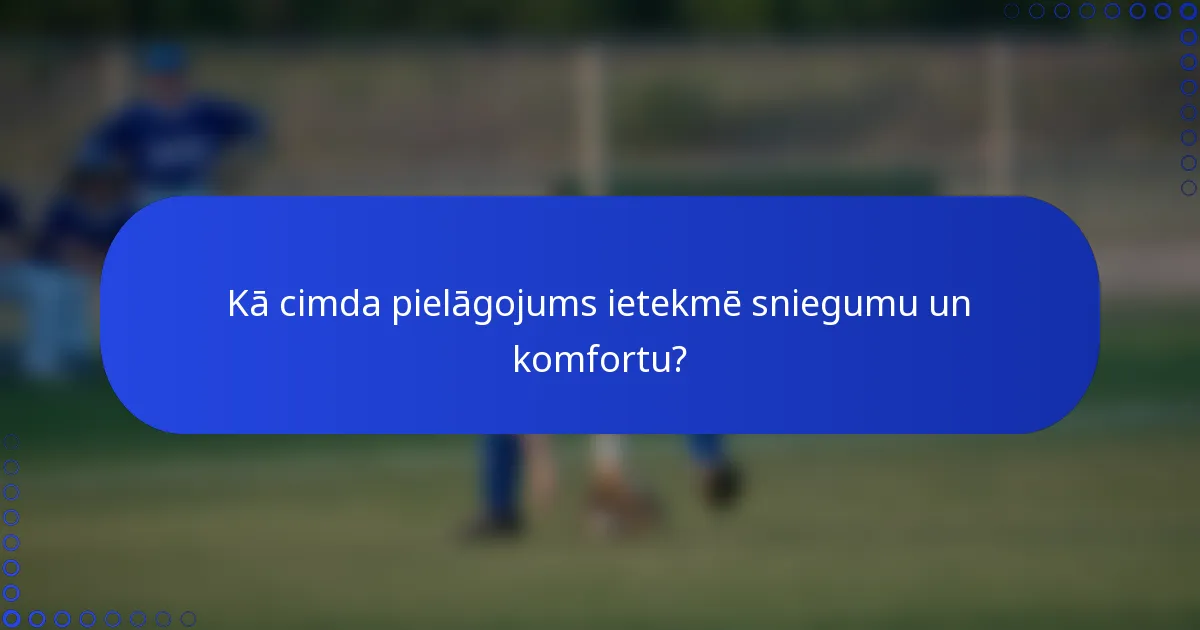 Kā cimda pielāgojums ietekmē sniegumu un komfortu?