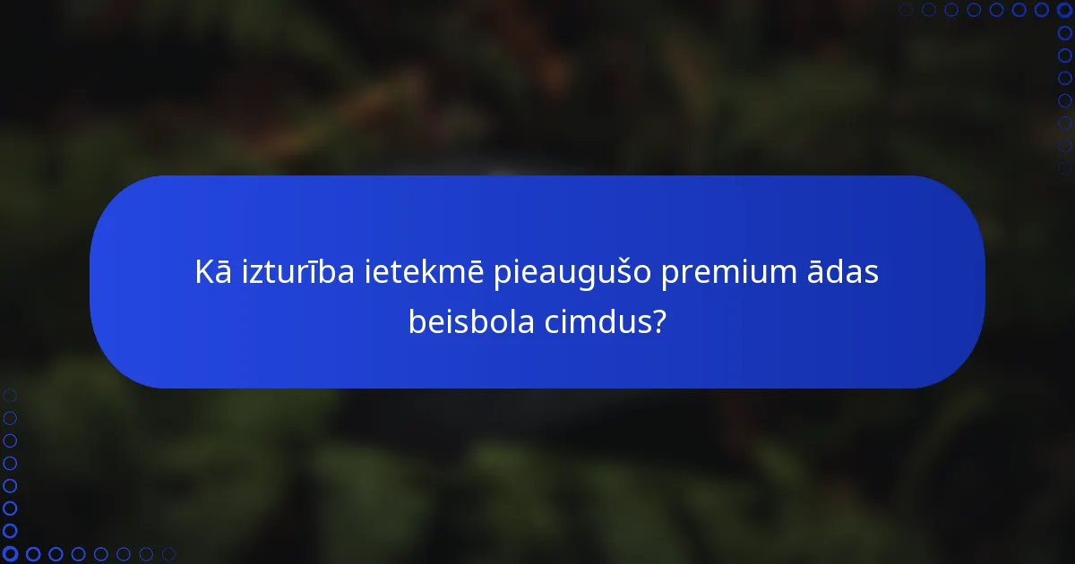 Kā izturība ietekmē pieaugušo premium ādas beisbola cimdus?