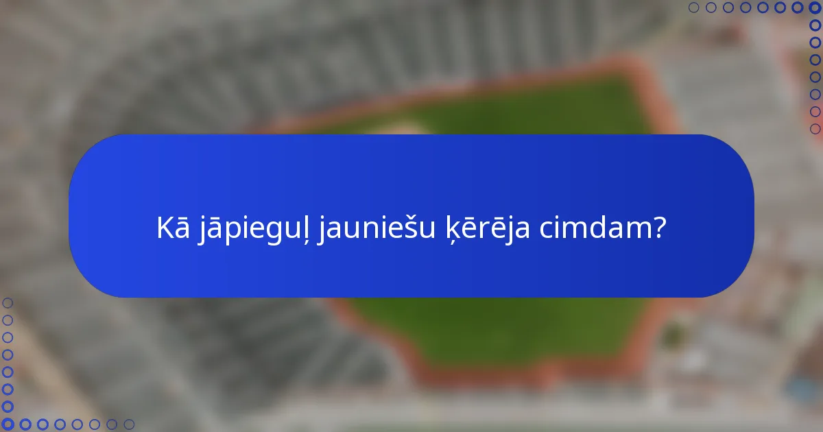 Kā jāpieguļ jauniešu ķērēja cimdam?