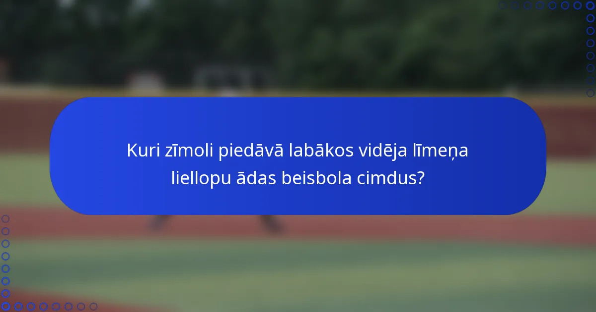 Kuri zīmoli piedāvā labākos vidēja līmeņa liellopu ādas beisbola cimdus?